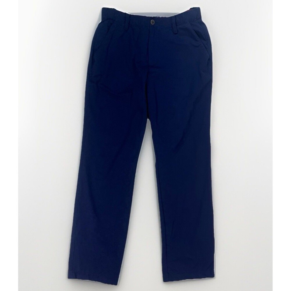 Under Armour Match Play Pants Mens 32x32 Blue Stretch Chino Golf Pants 1289878